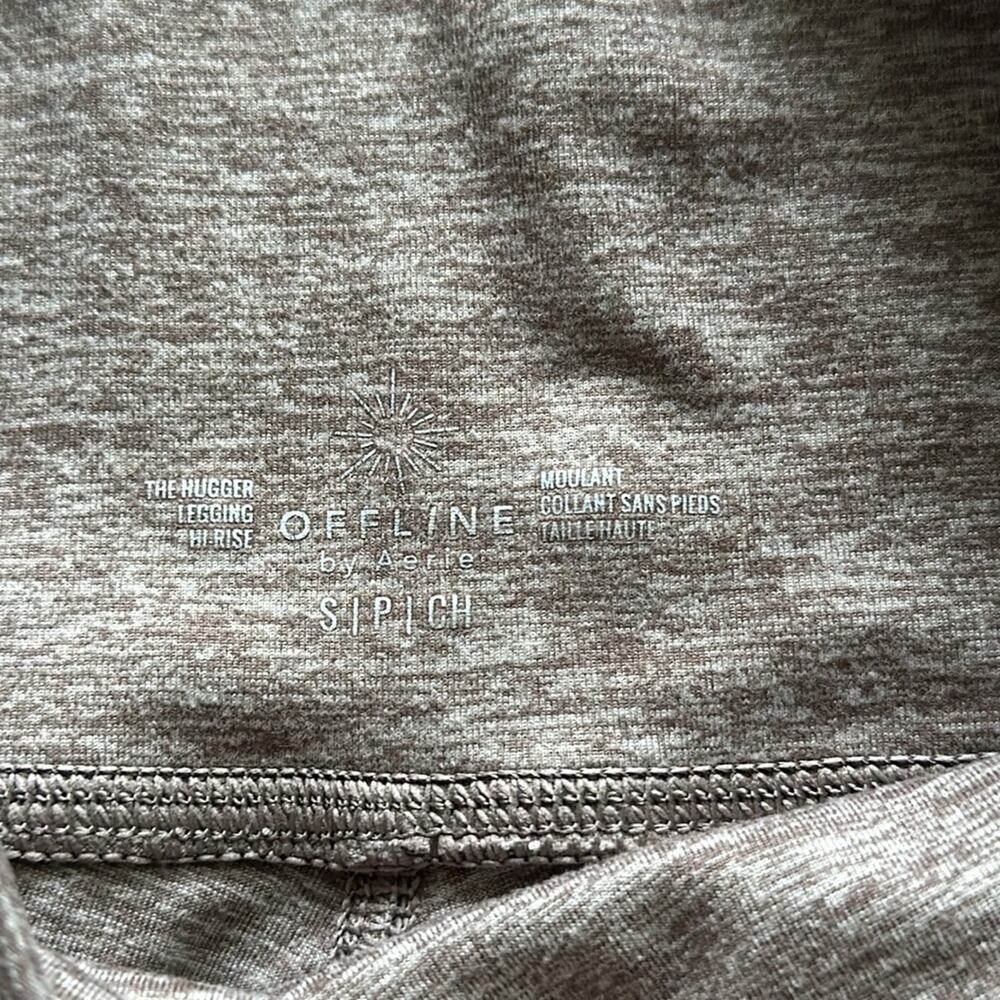 Offline by Aerie The Hugger High Waisted Pocket Legging Tan Size Small - Picture 4 of 5